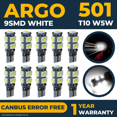 T10 501 led car - car, side