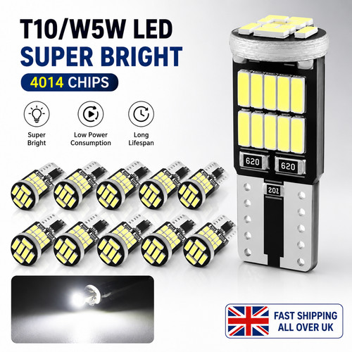 10x 501 t10 led bulbs - 10x,
