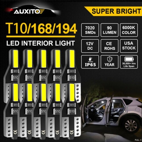 10x t10 car bulbs - 10x, error