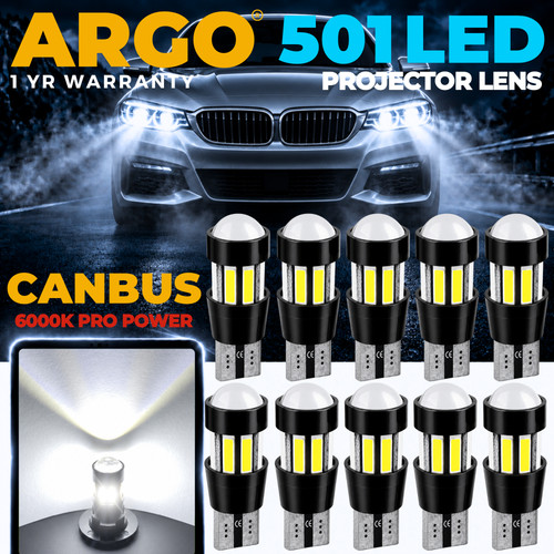 T10 501 led - white, bulbs