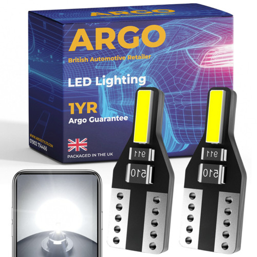 T10 w5w led bulb - 501, side