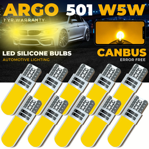 501 amber led car bulbs - 501,